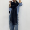 sciarpa in viscosa e lana rainbow